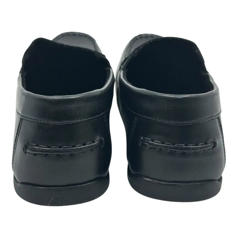 Florsheim Jareth Black Slip On Moc Dress Leather Shoes Mens Size 10eee 12073 EUC
